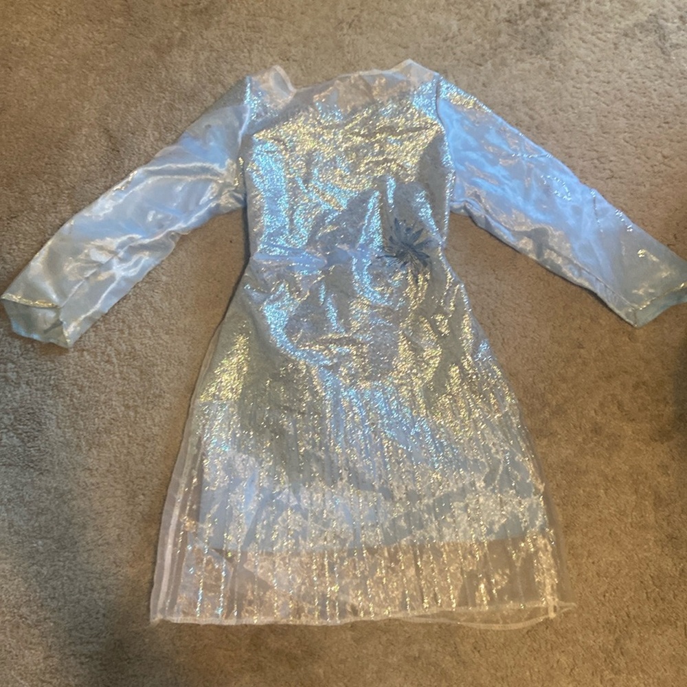 Disney Frozen Fantasy Costume Dress Size 4-6x  Halloween Dress Up With Sound